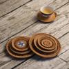 Helilyco Rattan Coaster Set - Natural Heat Resistant view 4