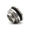 1 Pc 304 SS BSP Female-Thread Bulkhead Pipe Fitting, 1/4 to 2 in, for Water Tank Holes and Drainage Systems (DN25) view 1