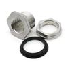 1 Pc 304 SS BSP Female-Thread Bulkhead Pipe Fitting, 1/4 to 2 in, for Water Tank Holes and Drainage Systems (DN25) view 3