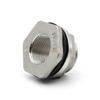 1 Pc 304 SS BSP Female-Thread Bulkhead Pipe Fitting, 1/4 to 2 in, for Water Tank Holes and Drainage Systems (DN25) view 4