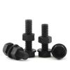 Black Nylon Hex-Head Bolt, Nut and Washer Set, 30 mm, M10, 10 Pieces view 4