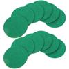 DOITOOL 12-Piece 59 mm Round Felt Pusher Pads for Small Air Hockey Tables, Green view 1