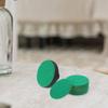 DOITOOL 12-Piece 59 mm Round Felt Pusher Pads for Small Air Hockey Tables, Green view 4