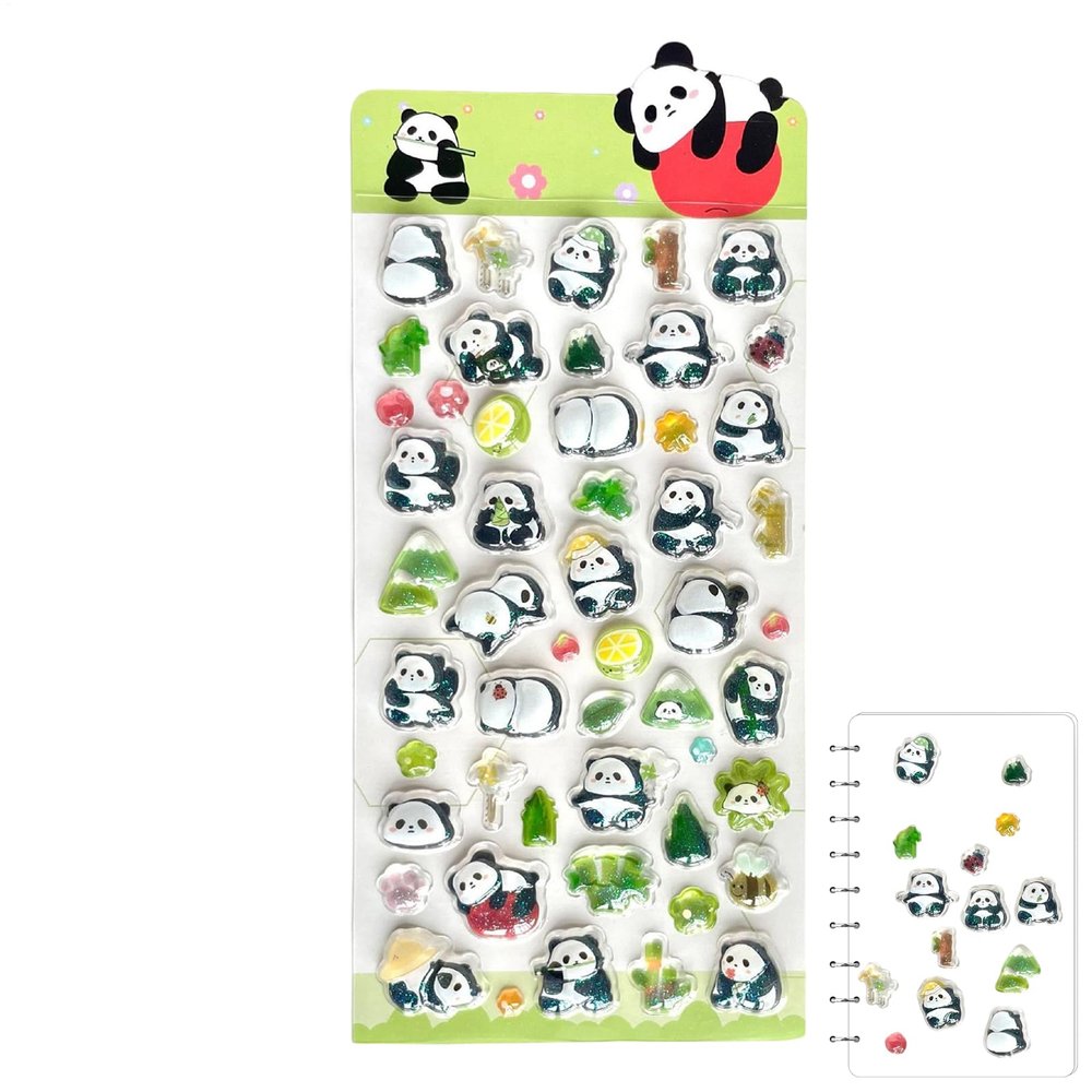 3D Cartoon Animal Stickers