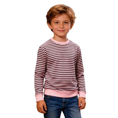 Kids' Red and White Striped Long-Sleeve Shirt for Sailor Costumes