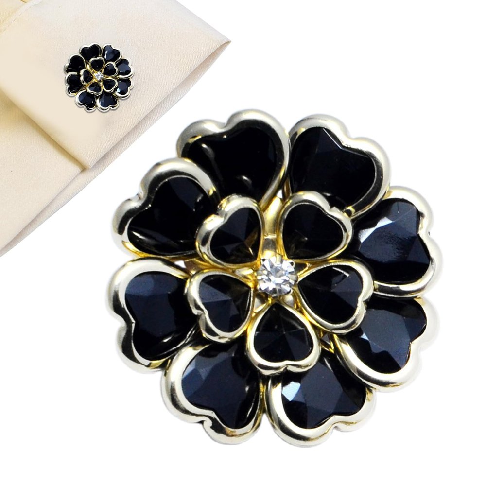 Vintage DIY Metal Flower Button Covers
