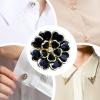 Vintage DIY Metal Flower Button Covers view 4