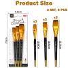 6-Piece Acrylic Brush Set view 2