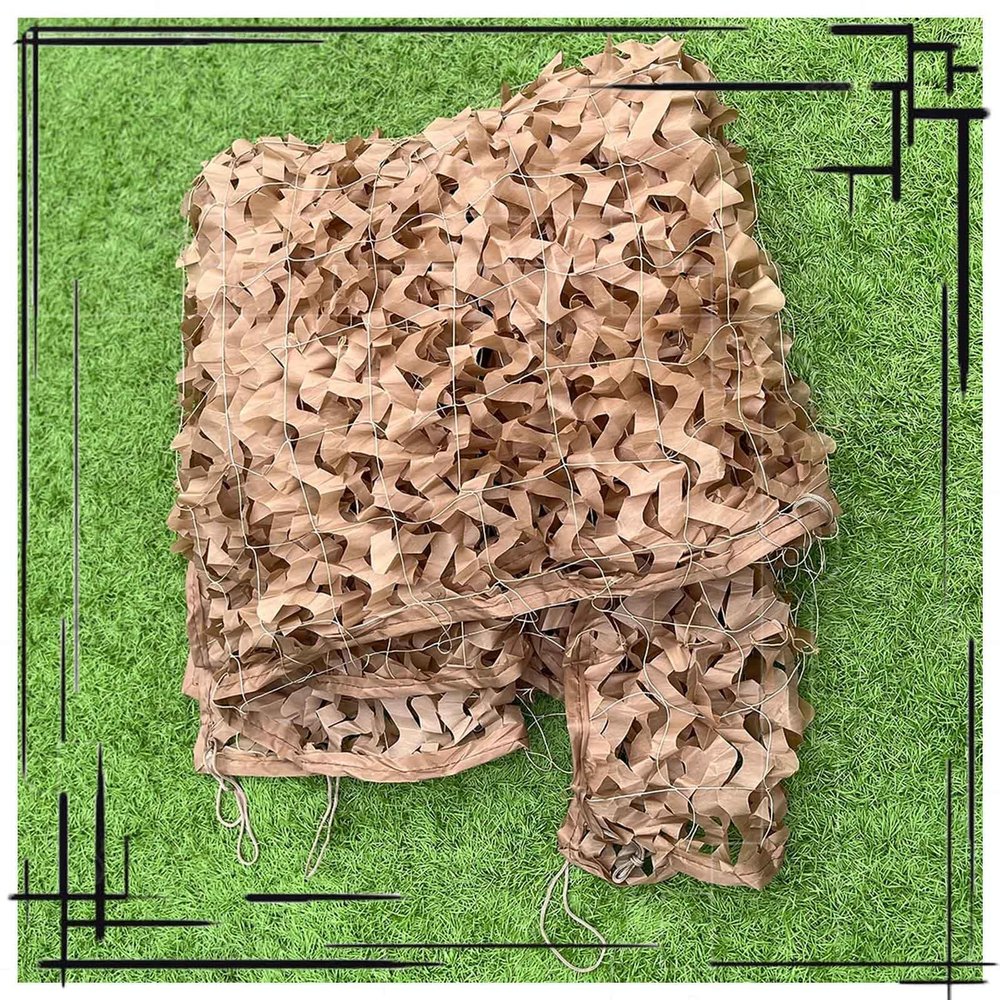 Professional Outdoor Camouflage Net, Oxford Fabric, Yellow, 1.5 x 8 m