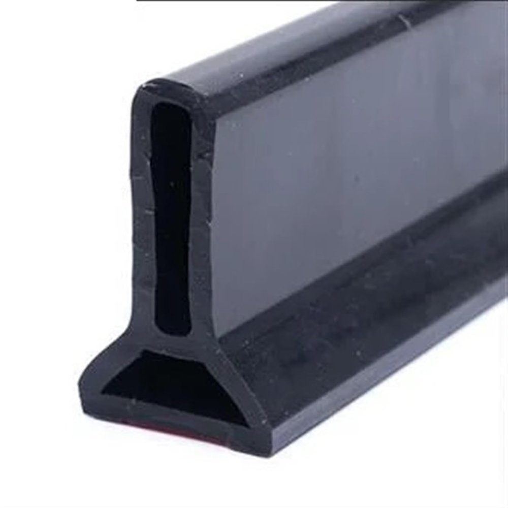 KJBDQQH 50 mm Flexible Shower Water Barrier, 150 cm, Black
