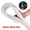 KJBDQQH 50 mm Flexible Shower Water Barrier, 150 cm, Black view 4