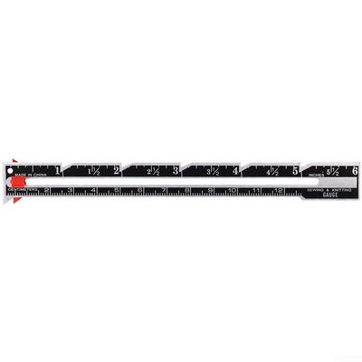SiSinkal Sliding Measuring Ruler for Uniform Hem Lengths and Buttonhole Intervals