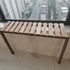 Indoor Window Sill Extension and Plant Stand, Adjustable, Drill-Free, Wooden, 150 x 30 x 50 cm view 1