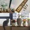 Indoor Window Sill Extension and Plant Stand, Adjustable, Drill-Free, Wooden, 150 x 30 x 50 cm view 2