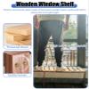 Indoor Window Sill Extension and Plant Stand, Adjustable, Drill-Free, Wooden, 150 x 30 x 50 cm view 4