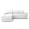 AXLIVING Ruyam L-Shaped Sleeper Sectional Sofa, Pearl White view 2