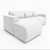 AXLIVING Ruyam L-Shaped Sleeper Sectional Sofa, Pearl White view 4