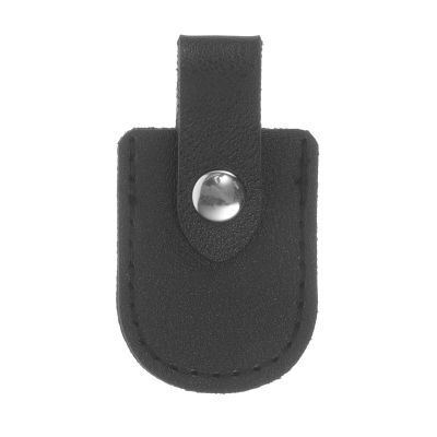 Ciieeo Black PU Leather Handle Cover for Cuticle Nippers
