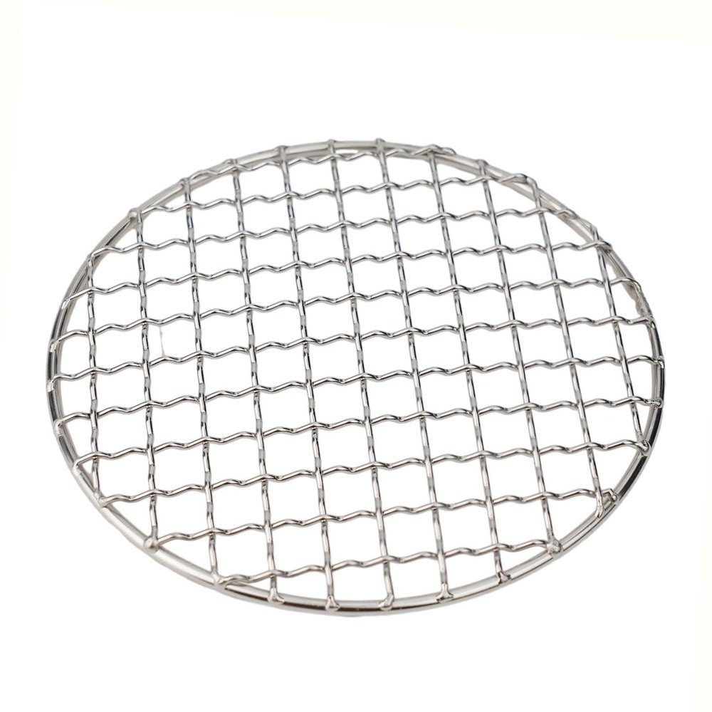 Helilyco Round Stainless Steel Grill Mesh, Korean Grill, 305 mm