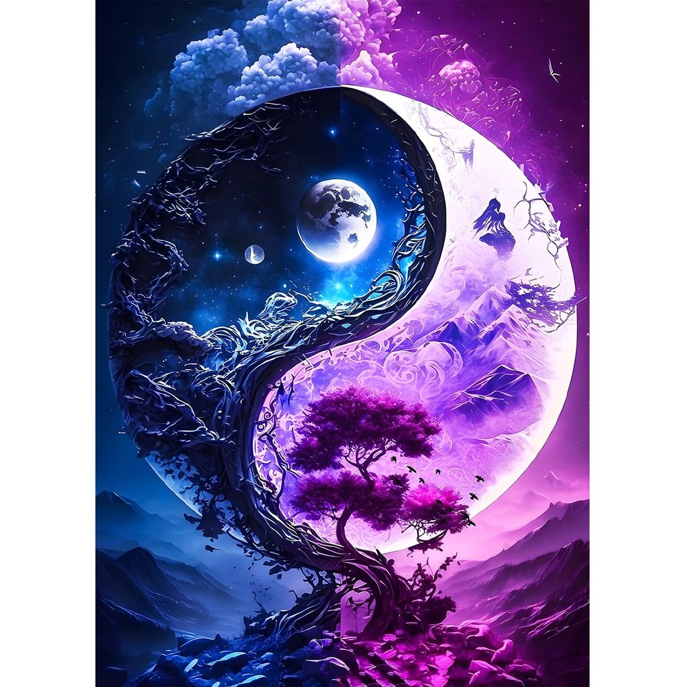 XWDYBDP DIY Yin Yang Diamond Painting Kit