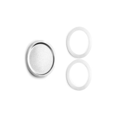 IBILI - Set of 2 Silicone Seals and Filter for Bahia and Elba Coffee Machines (6 Cups)