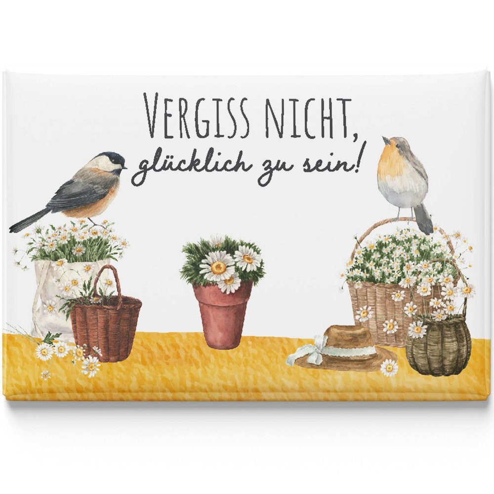 LANOLU Funny Refrigerator Magnets - Don't Forget to Be Happy
