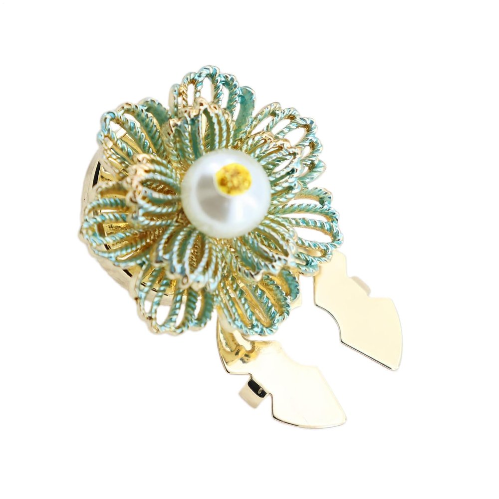 Button Cover Caps for Women - Cufflinks with Pearls