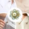 Button Cover Caps for Women - Cufflinks with Pearls view 4