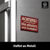 LANOLU Funny Refrigerator Magnets - Warning: Thief Will Be Shot! view 2