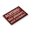 LANOLU Funny Refrigerator Magnets - Warning: Thief Will Be Shot! view 4
