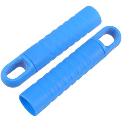 2 Plastic Handle Sleeves for Broom Handles with Hanging Hole, 25 mm