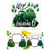 8 Farm Tractor Invitations for a 6th Birthday, Boys and Girls, with 8 Envelopes, 8 Party Bags and 8 Stickers view 2