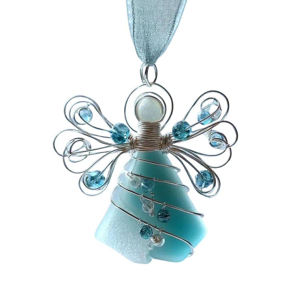 Sea Glass Angel - 2D Acrylic Ornament