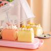 FOMIYES Pink PP Bread Box with Handle and Lid for Christmas Parties view 4