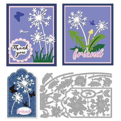 INFUNLY Dandelion Metal Cutting Dies for Card Making