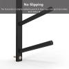 Wall-Mounted Yoga Mat Holder, Metal Rack for Yoga Mats, Foam Rollers and Exercise Equipment, Space-Saving, 2-Piece, Black view 4