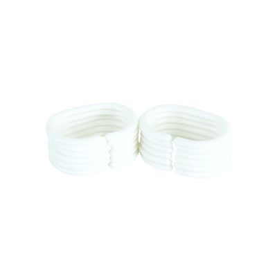 Reusable Plastic Shower Curtain Rings - 12 Pack