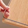 Grease-Resistant PVC Table Protector, 37 x 75 cm, Clear, Wipeable, Cuttable, Rounded Corners view 3