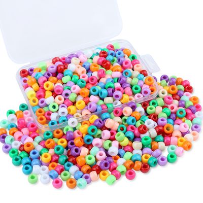 Sahoottie Colorful Pony Beads for Crafting