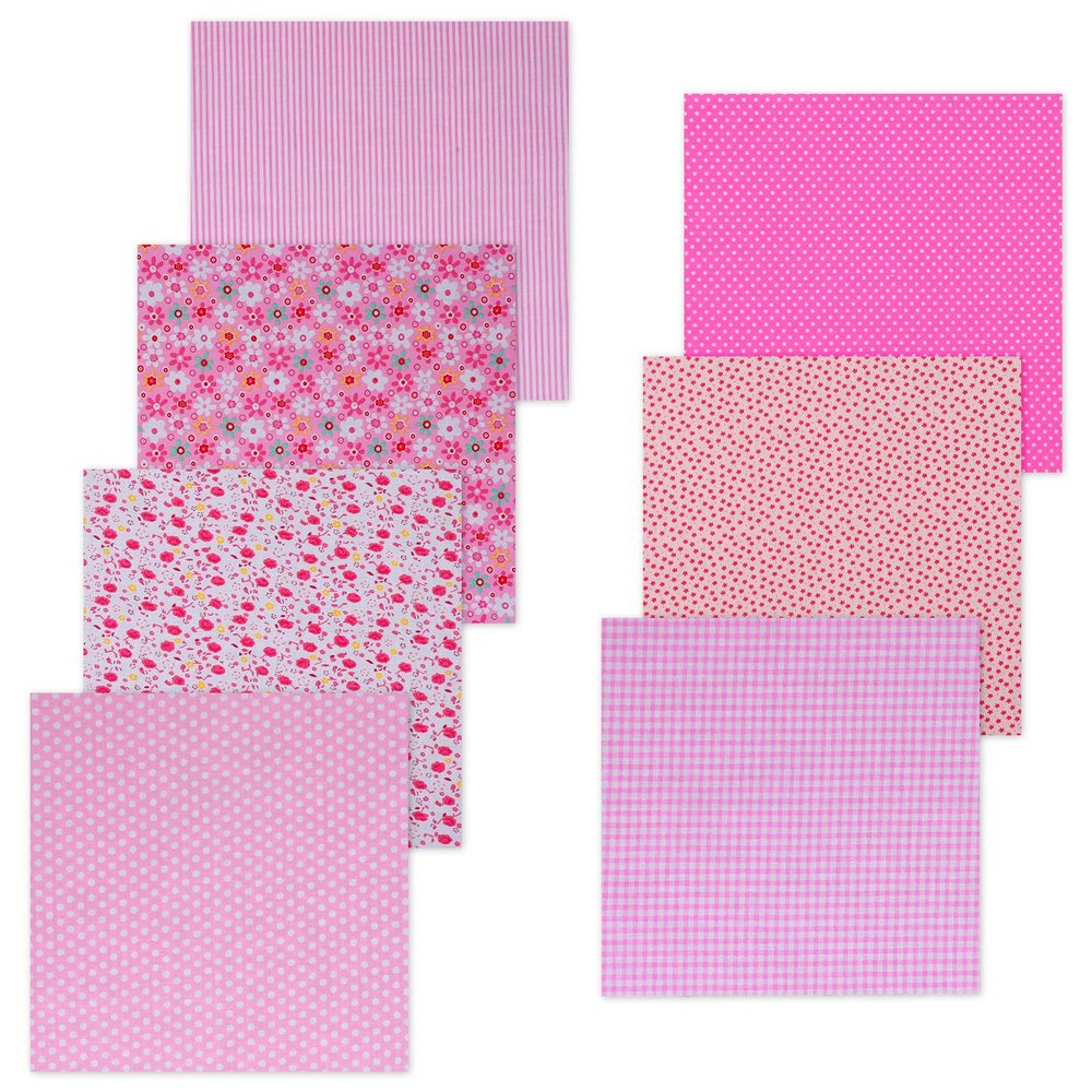 7-Piece Cotton Fabric Set 25 x 25cm