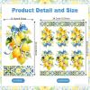 40x Lemon Design Napkins 11x20cm view 2