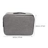 Abaodam Gray Multi-Compartment Document Organizer with Combination Lock view 2