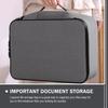 Abaodam Gray Multi-Compartment Document Organizer with Combination Lock view 3