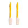 Heat-Resistant Silicone Scraper Set, 185 x 35 mm, Yellow, 2 Pieces view 1