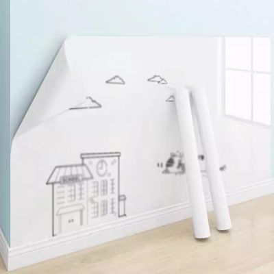 Self-Adhesive Whiteboard Paper Roll, Dry-Erase, 35.5 x 196.9 in (0.9 x 5 m)