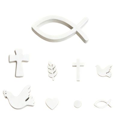 66-Piece Wooden Fish Decoration Set