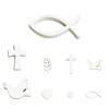 66-Piece Wooden Fish Decoration Set view 1
