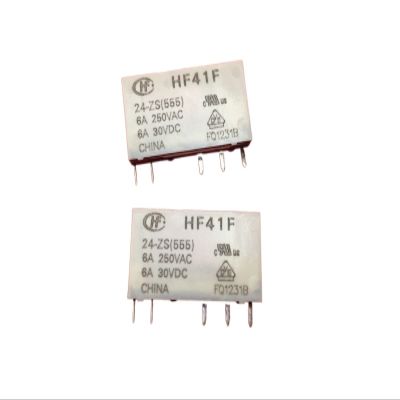 10-Pack HF41F-24-ZS HF41F 24-ZS 5-Pin 6A 250VAC/30VDC 24VDC Power Relays