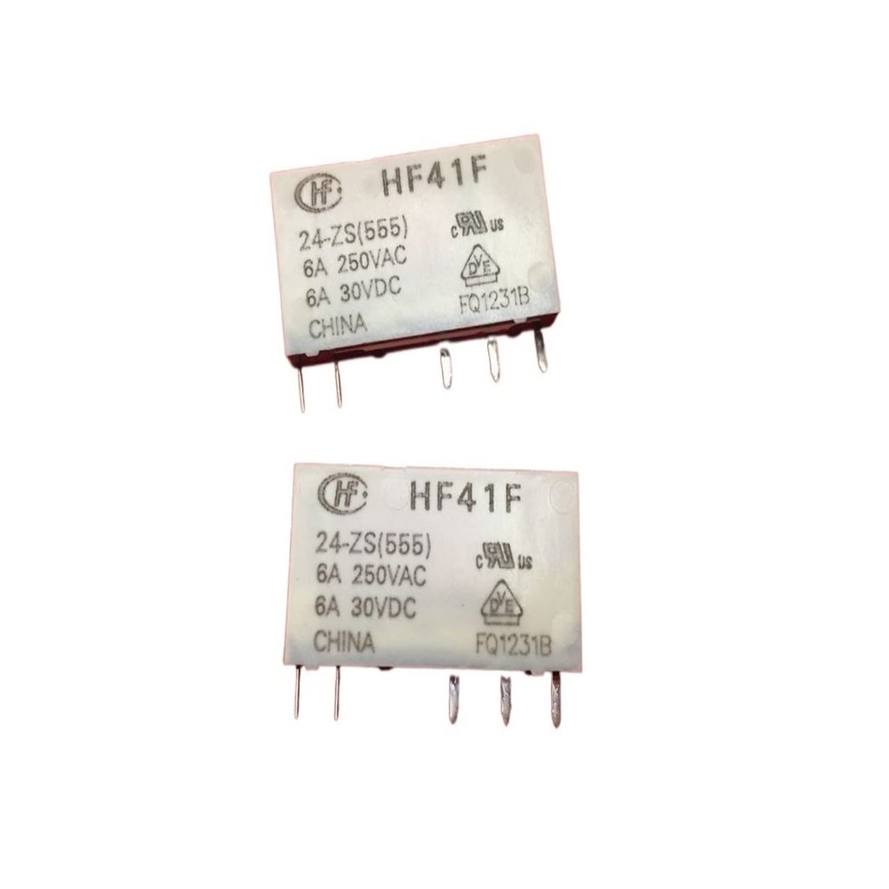 10-Pack HF41F-24-ZS HF41F 24-ZS 5-Pin 6A 250VAC/30VDC 24VDC Power Relays