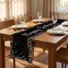 Happy Birthday Table Runner Black view 3